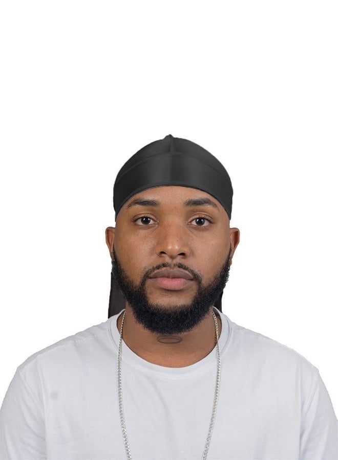 عبوة واحدة من أغطية الرأس الحريرية للرجال والنساء، أغطية رأس فاخرة من الساتان الممتاز - Image 3